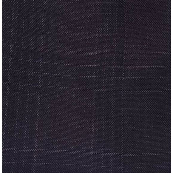 Calvin Klein Men's Slim-Fit Stretch Wool Suit Pant Navy Burgundy Plaid 33x32 NWT - Picture 6 of 6